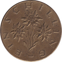1 schilling - Autriche