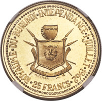 25 francs - Burundi