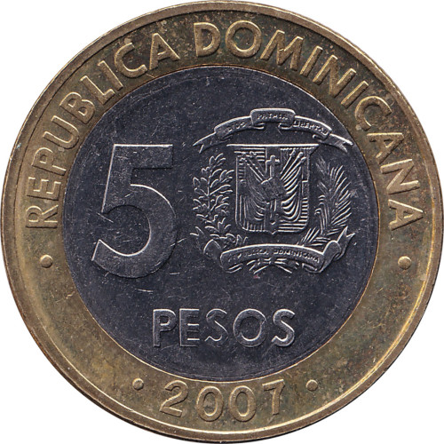 5 pesos - République Dominicaine