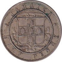 1/2 penny - Jamaique