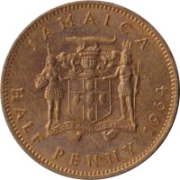 1/2 penny - Jamaique
