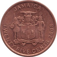 25 cents - Jamaique